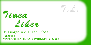 timea liker business card